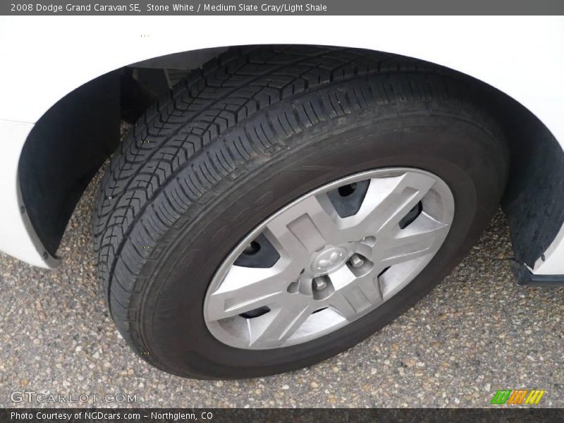 Stone White / Medium Slate Gray/Light Shale 2008 Dodge Grand Caravan SE