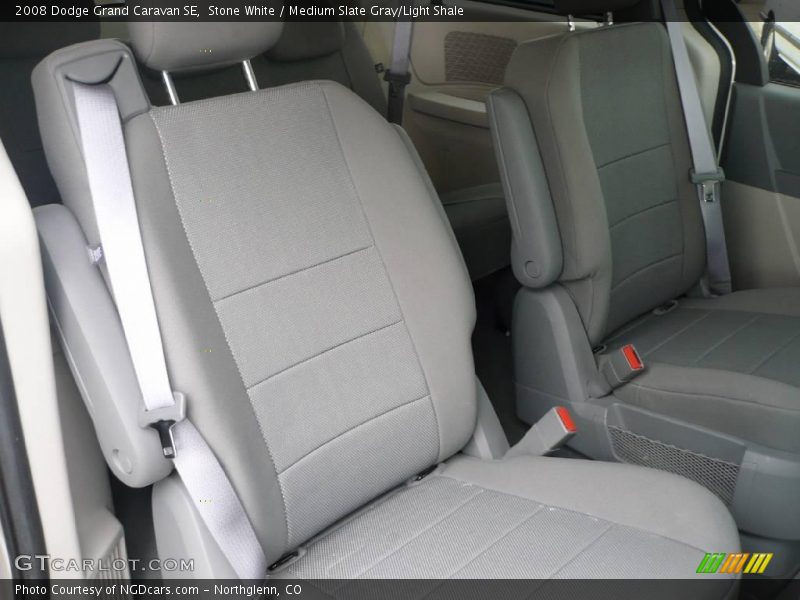 Stone White / Medium Slate Gray/Light Shale 2008 Dodge Grand Caravan SE
