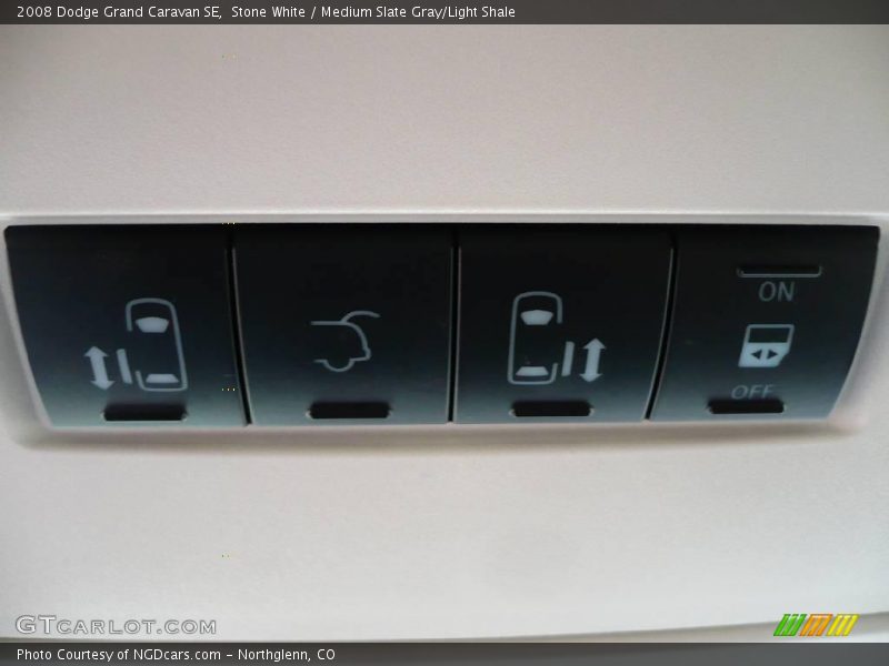 Stone White / Medium Slate Gray/Light Shale 2008 Dodge Grand Caravan SE
