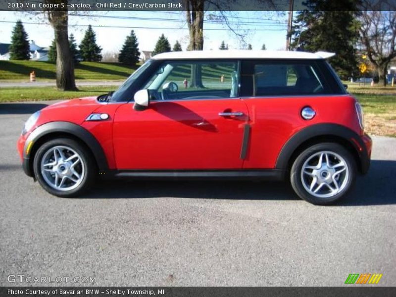 Chili Red / Grey/Carbon Black 2010 Mini Cooper S Hardtop