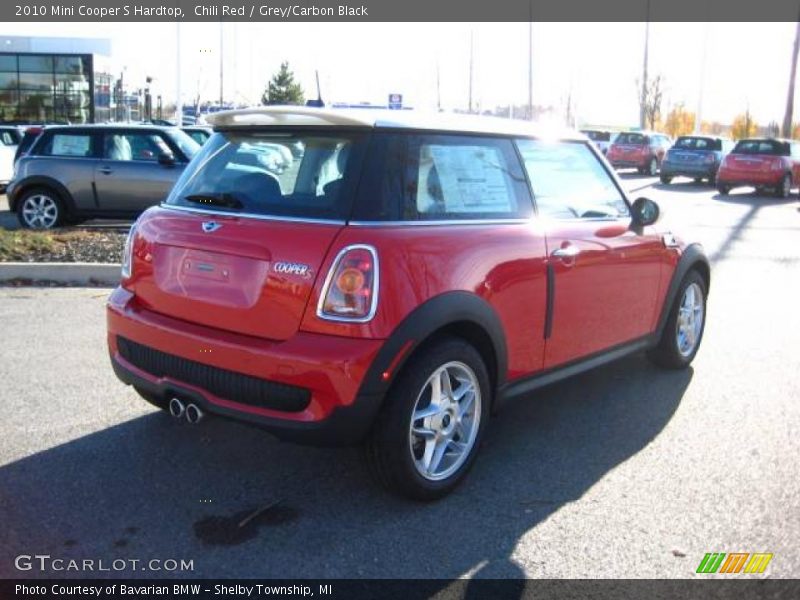 Chili Red / Grey/Carbon Black 2010 Mini Cooper S Hardtop