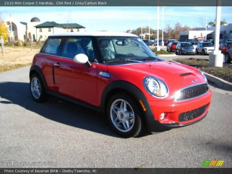 Chili Red / Grey/Carbon Black 2010 Mini Cooper S Hardtop