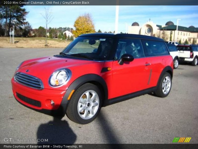 Chili Red / Grey/Carbon Black 2010 Mini Cooper Clubman
