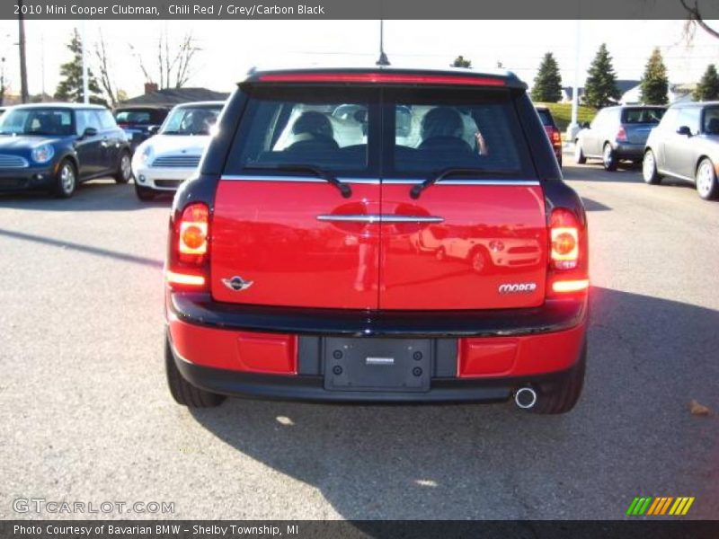 Chili Red / Grey/Carbon Black 2010 Mini Cooper Clubman