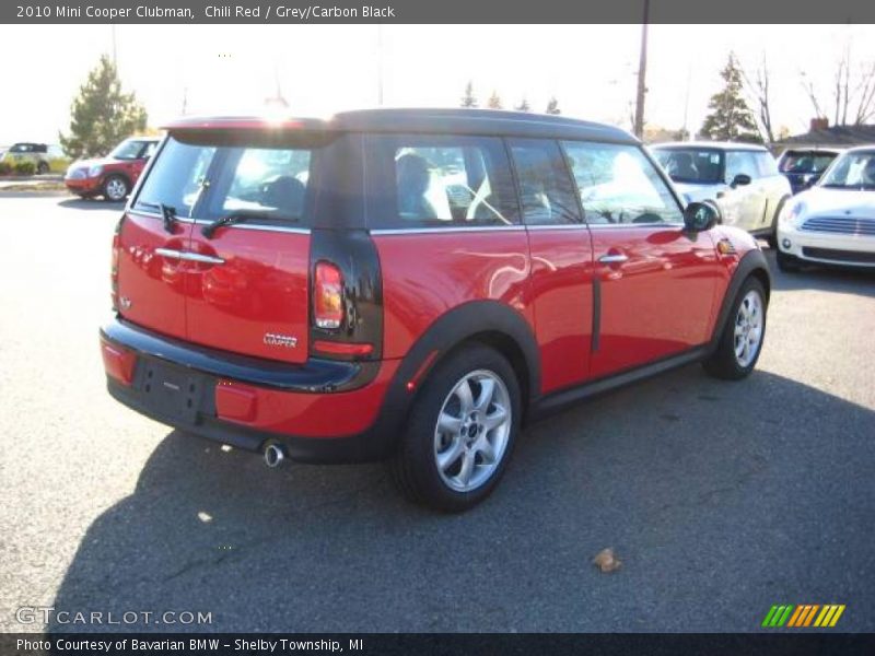 Chili Red / Grey/Carbon Black 2010 Mini Cooper Clubman