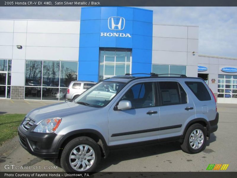 Satin Silver Metallic / Black 2005 Honda CR-V EX 4WD