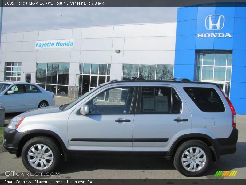 Satin Silver Metallic / Black 2005 Honda CR-V EX 4WD