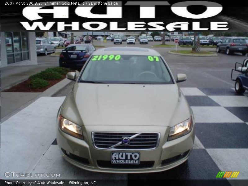 Shimmer Gold Metallic / Sandstone Beige 2007 Volvo S80 3.2