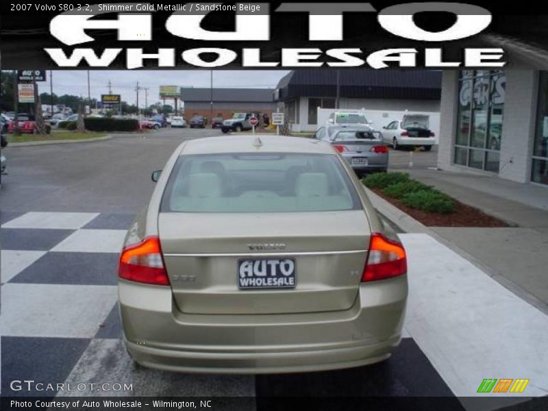 Shimmer Gold Metallic / Sandstone Beige 2007 Volvo S80 3.2