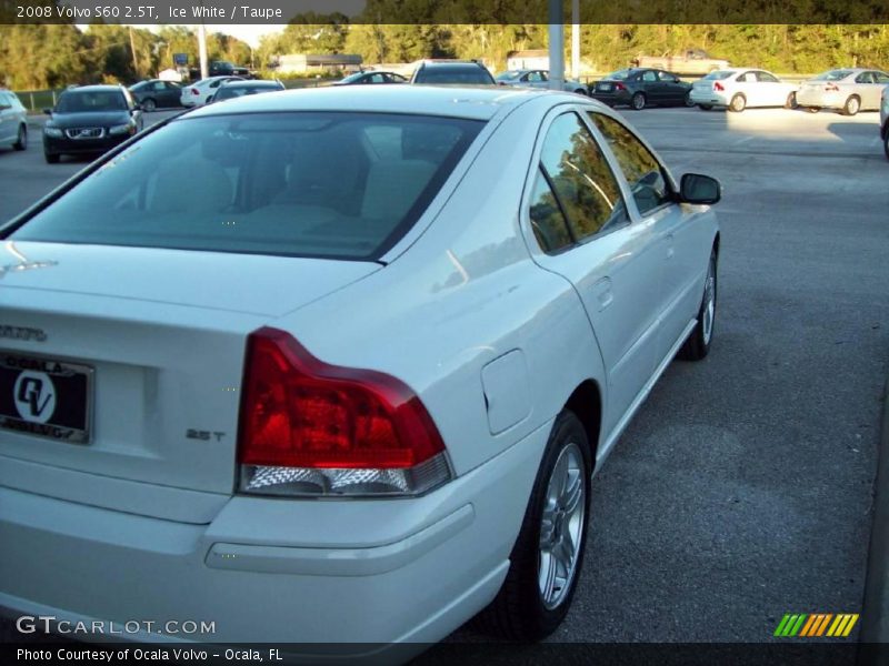 Ice White / Taupe 2008 Volvo S60 2.5T