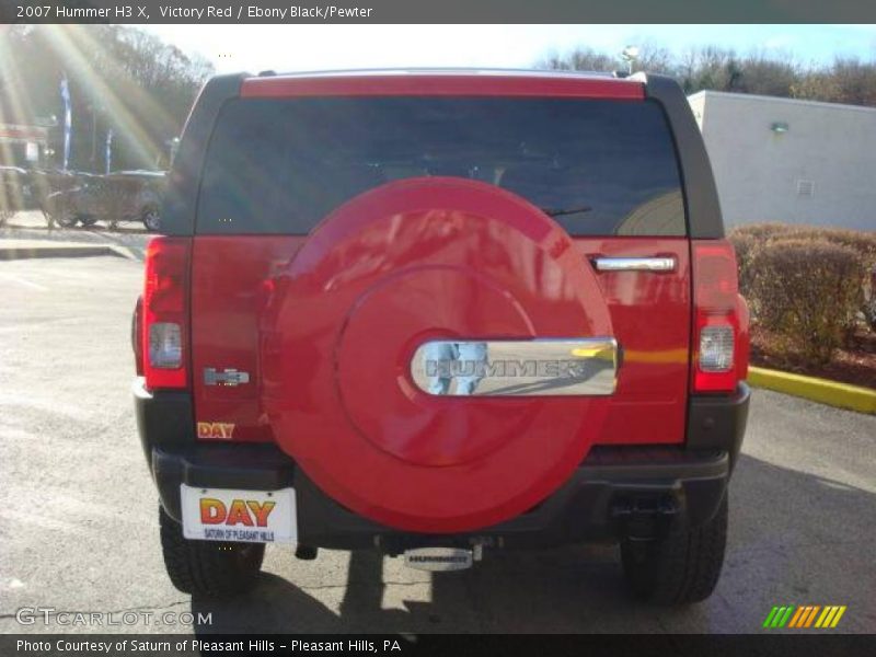 Victory Red / Ebony Black/Pewter 2007 Hummer H3 X