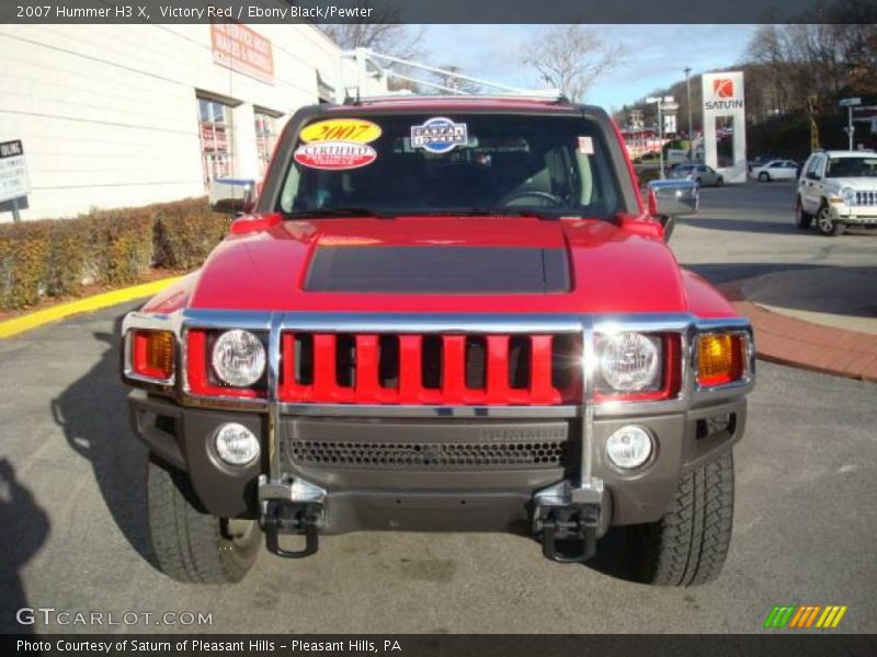 Victory Red / Ebony Black/Pewter 2007 Hummer H3 X