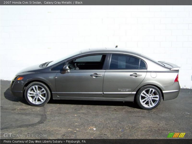 Galaxy Gray Metallic / Black 2007 Honda Civic Si Sedan