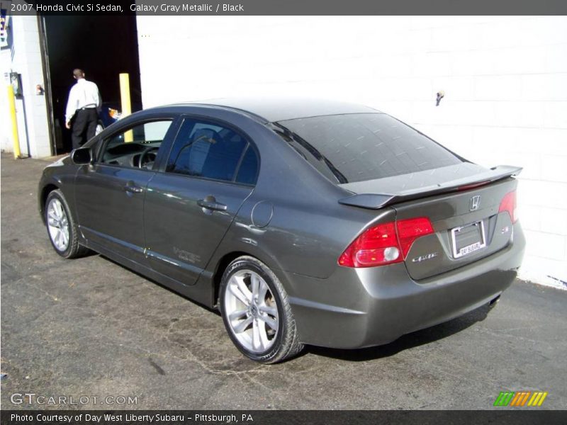 Galaxy Gray Metallic / Black 2007 Honda Civic Si Sedan