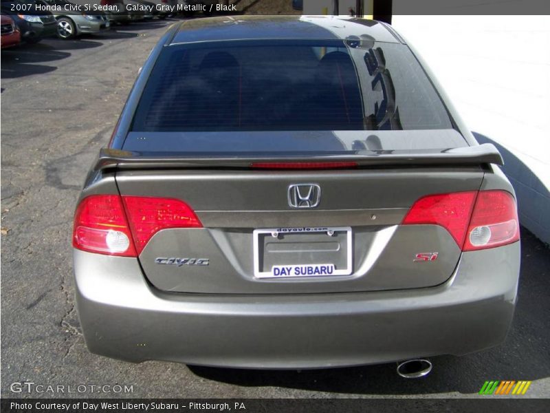 Galaxy Gray Metallic / Black 2007 Honda Civic Si Sedan