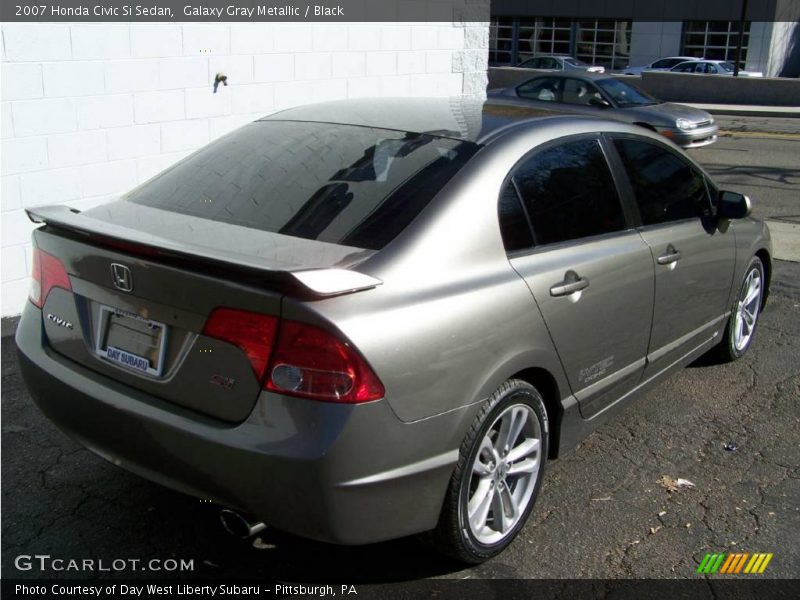 Galaxy Gray Metallic / Black 2007 Honda Civic Si Sedan