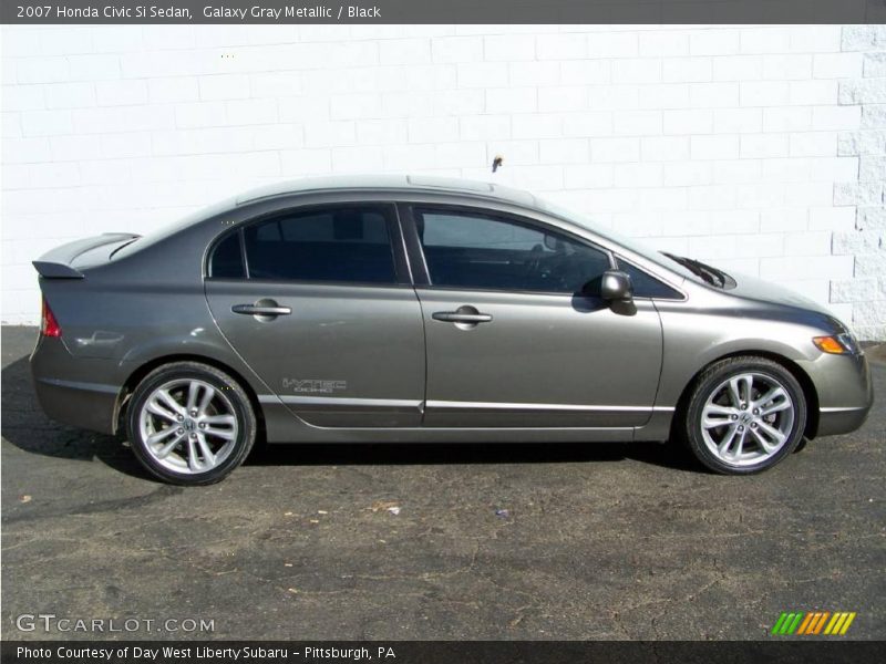 Galaxy Gray Metallic / Black 2007 Honda Civic Si Sedan