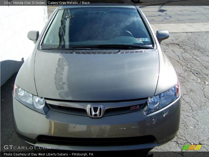 Galaxy Gray Metallic / Black 2007 Honda Civic Si Sedan