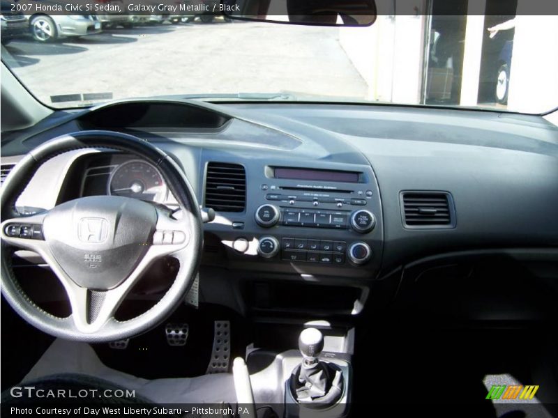 Galaxy Gray Metallic / Black 2007 Honda Civic Si Sedan