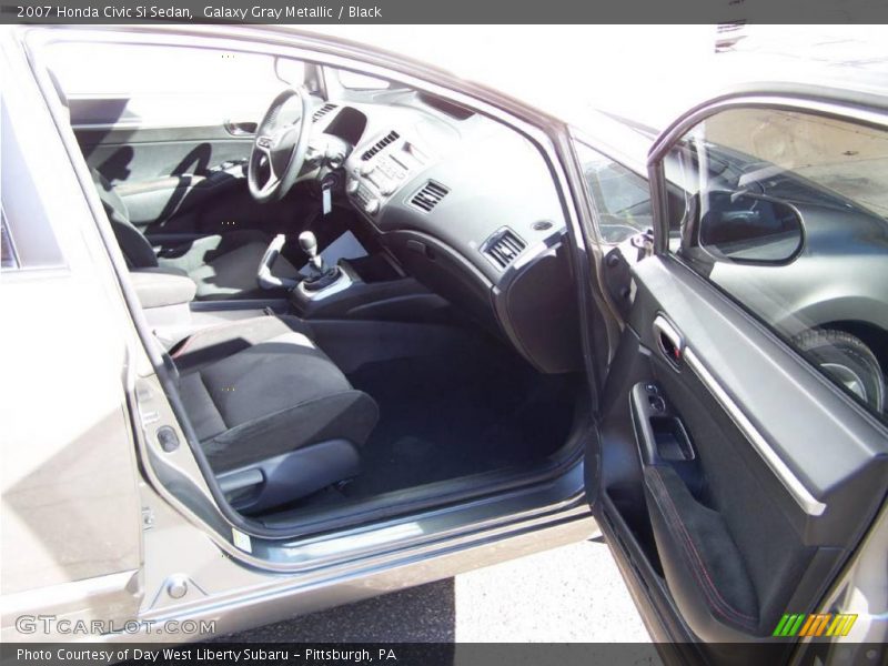 Galaxy Gray Metallic / Black 2007 Honda Civic Si Sedan