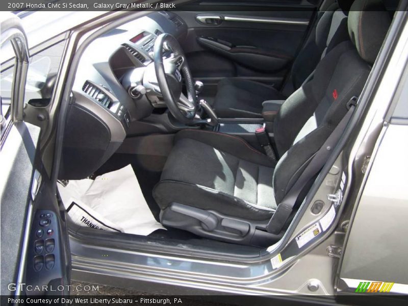 Galaxy Gray Metallic / Black 2007 Honda Civic Si Sedan