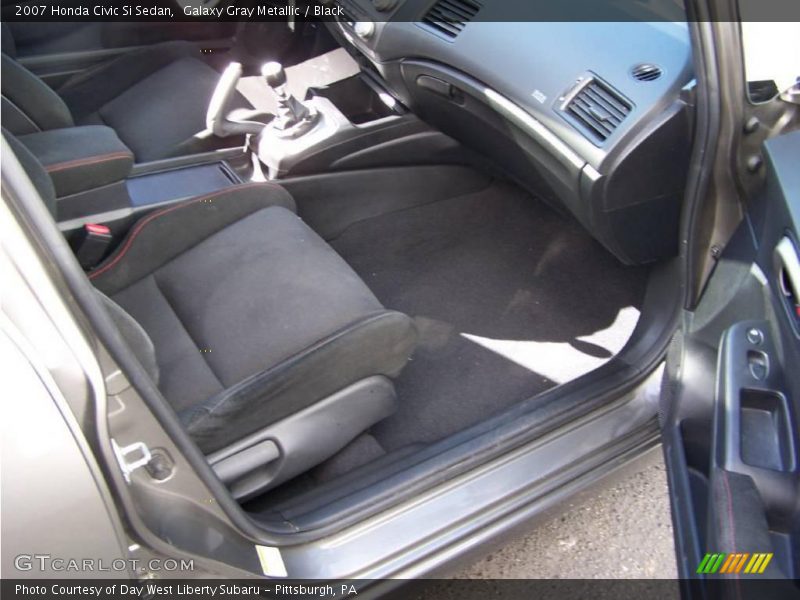 Galaxy Gray Metallic / Black 2007 Honda Civic Si Sedan