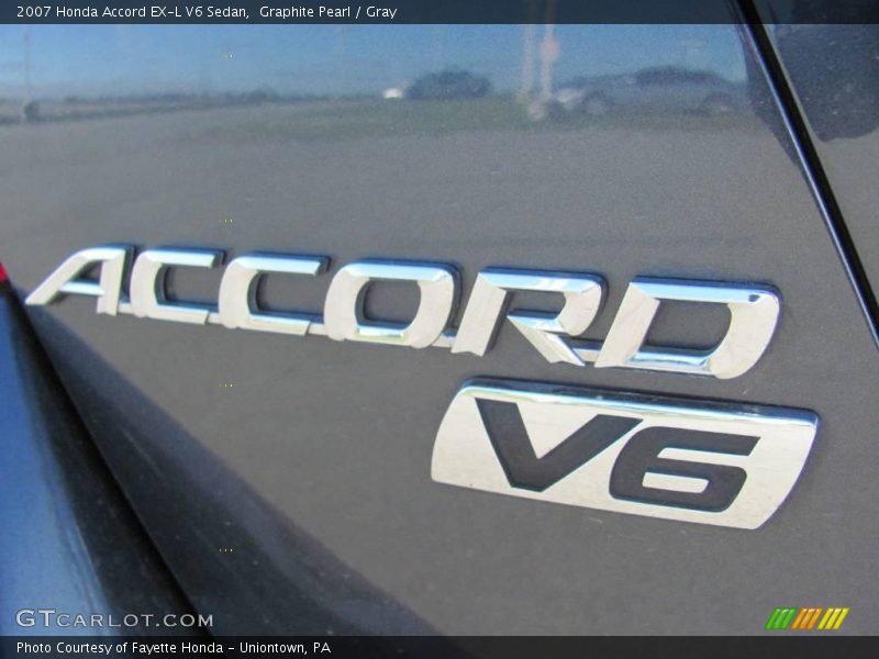 Graphite Pearl / Gray 2007 Honda Accord EX-L V6 Sedan