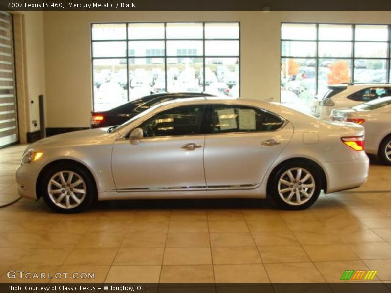 Mercury Metallic / Black 2007 Lexus LS 460