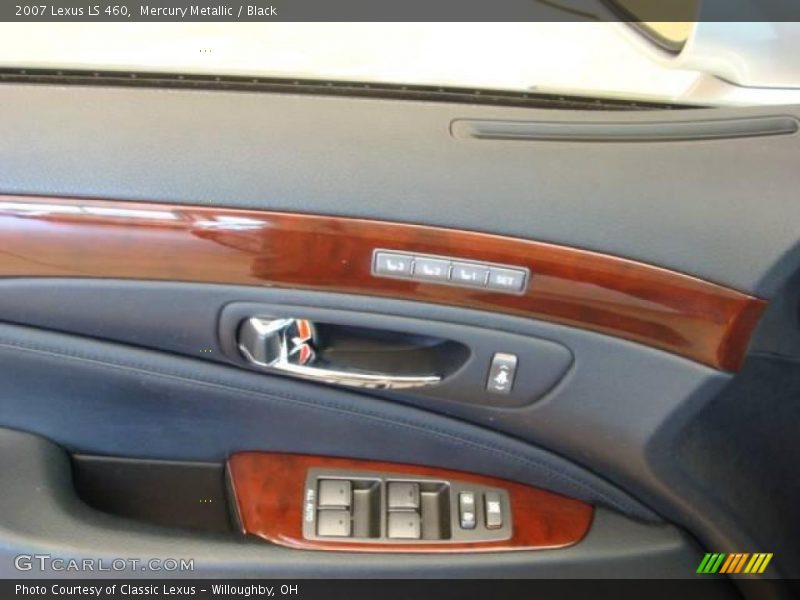 Mercury Metallic / Black 2007 Lexus LS 460