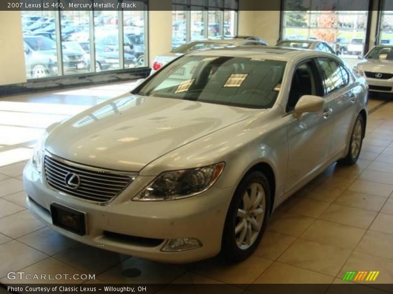 Mercury Metallic / Black 2007 Lexus LS 460