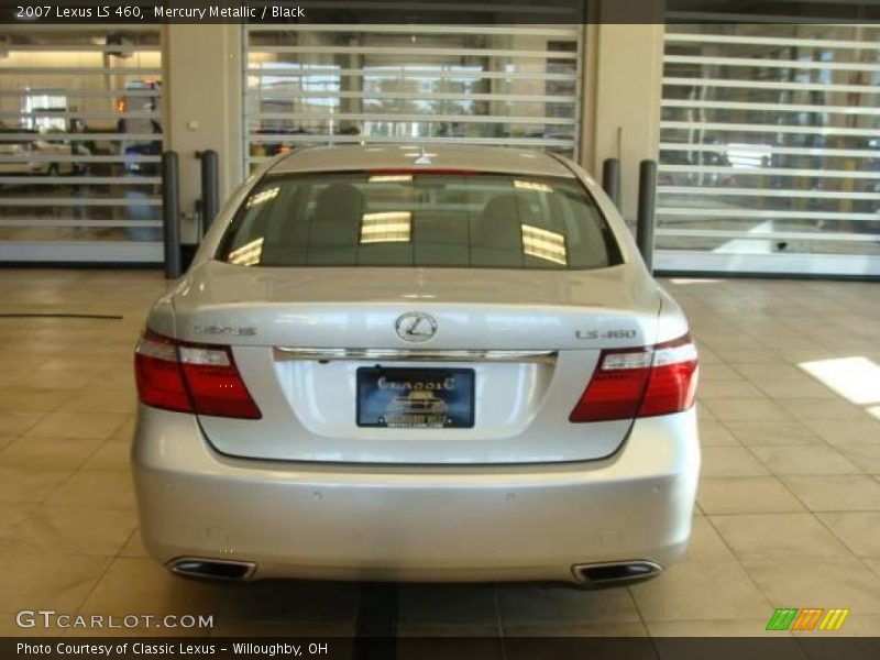 Mercury Metallic / Black 2007 Lexus LS 460