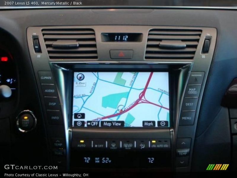 Mercury Metallic / Black 2007 Lexus LS 460