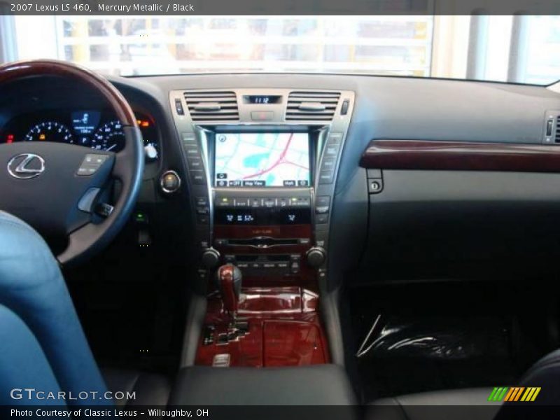Mercury Metallic / Black 2007 Lexus LS 460