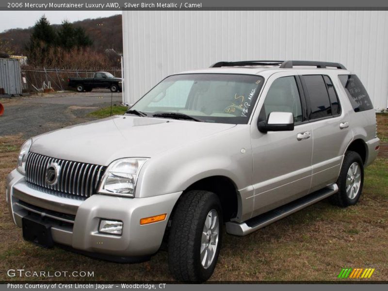 Silver Birch Metallic / Camel 2006 Mercury Mountaineer Luxury AWD