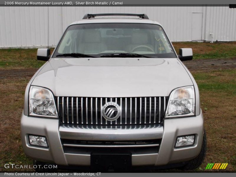 Silver Birch Metallic / Camel 2006 Mercury Mountaineer Luxury AWD