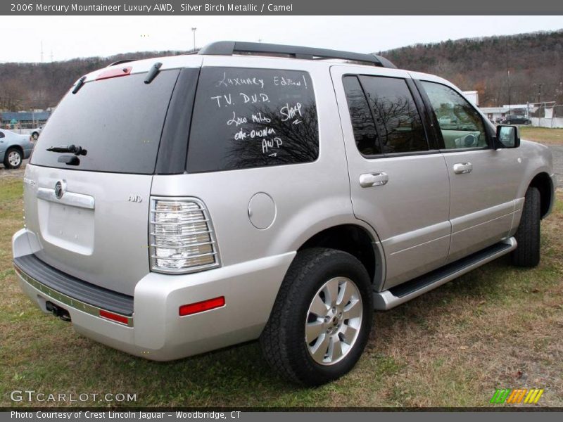 Silver Birch Metallic / Camel 2006 Mercury Mountaineer Luxury AWD
