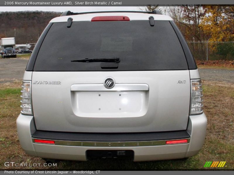 Silver Birch Metallic / Camel 2006 Mercury Mountaineer Luxury AWD