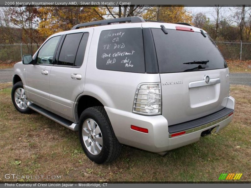 Silver Birch Metallic / Camel 2006 Mercury Mountaineer Luxury AWD