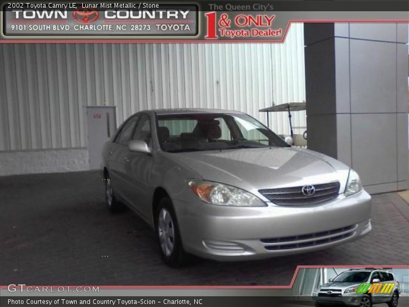 Lunar Mist Metallic / Stone 2002 Toyota Camry LE
