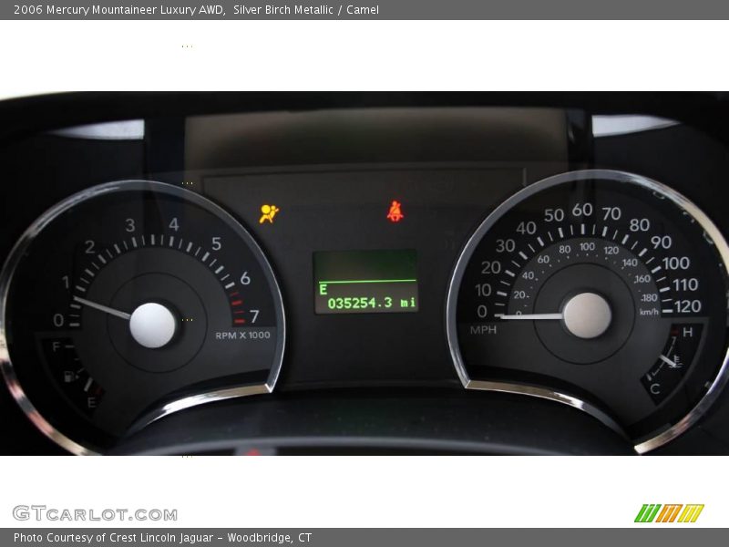 Silver Birch Metallic / Camel 2006 Mercury Mountaineer Luxury AWD