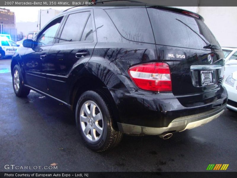 Black / Black 2007 Mercedes-Benz ML 350 4Matic