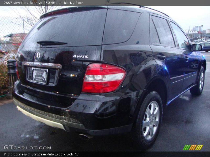 Black / Black 2007 Mercedes-Benz ML 350 4Matic