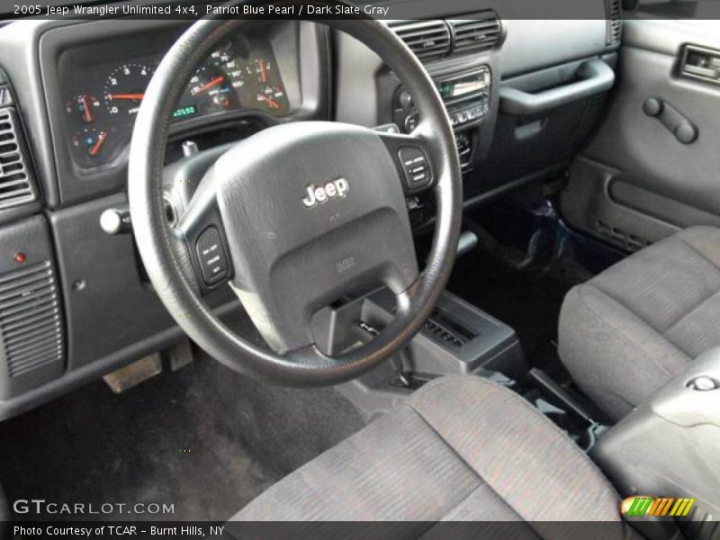 Patriot Blue Pearl / Dark Slate Gray 2005 Jeep Wrangler Unlimited 4x4