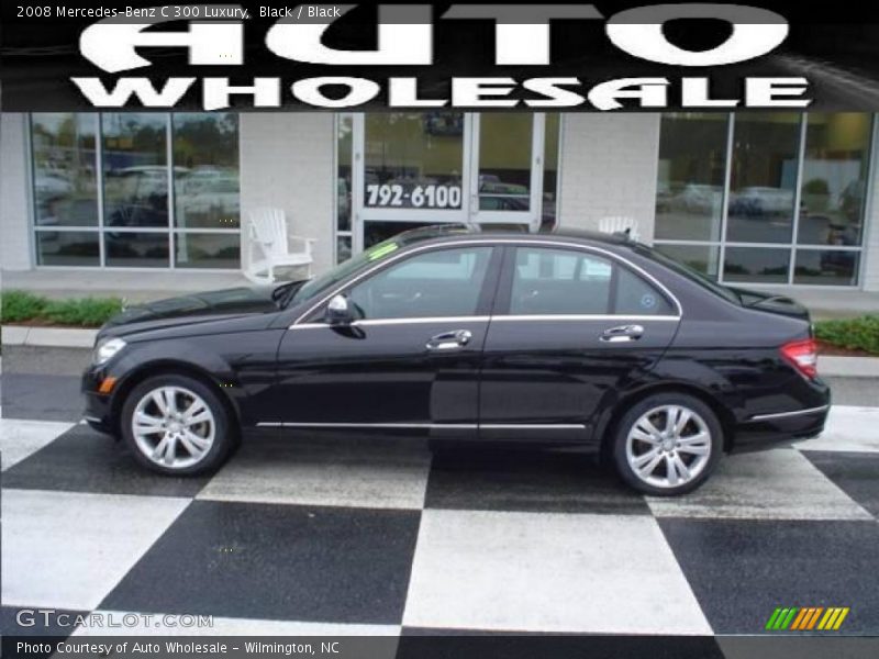 Black / Black 2008 Mercedes-Benz C 300 Luxury