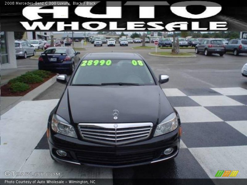 Black / Black 2008 Mercedes-Benz C 300 Luxury