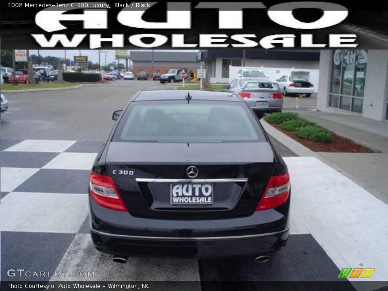 Black / Black 2008 Mercedes-Benz C 300 Luxury