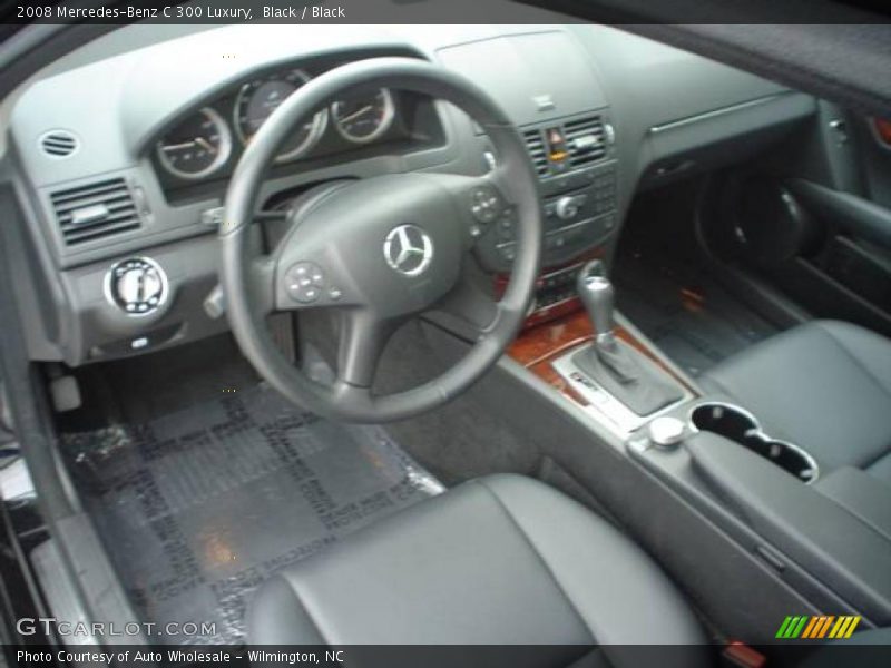 Black / Black 2008 Mercedes-Benz C 300 Luxury