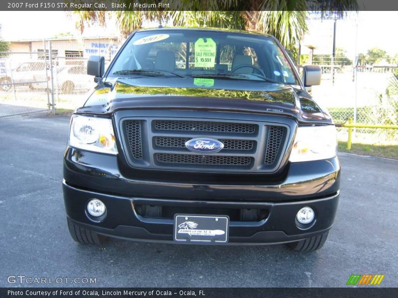 Black / Medium Flint 2007 Ford F150 STX Regular Cab