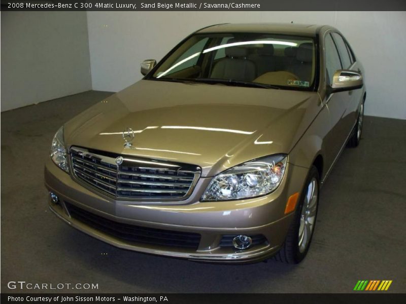 Sand Beige Metallic / Savanna/Cashmere 2008 Mercedes-Benz C 300 4Matic Luxury