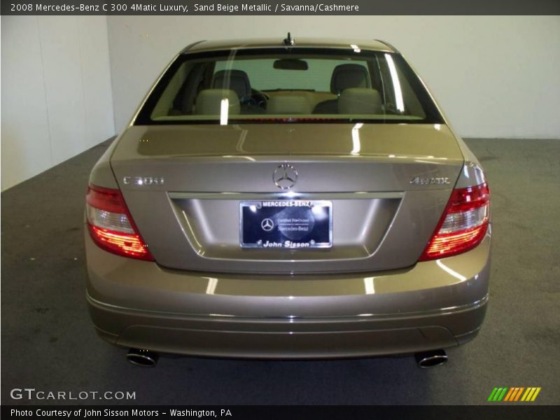 Sand Beige Metallic / Savanna/Cashmere 2008 Mercedes-Benz C 300 4Matic Luxury